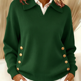 Vicenta | Jersey con Cuello Polo y Botones