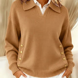 Vicenta | Jersey con Cuello Polo y Botones