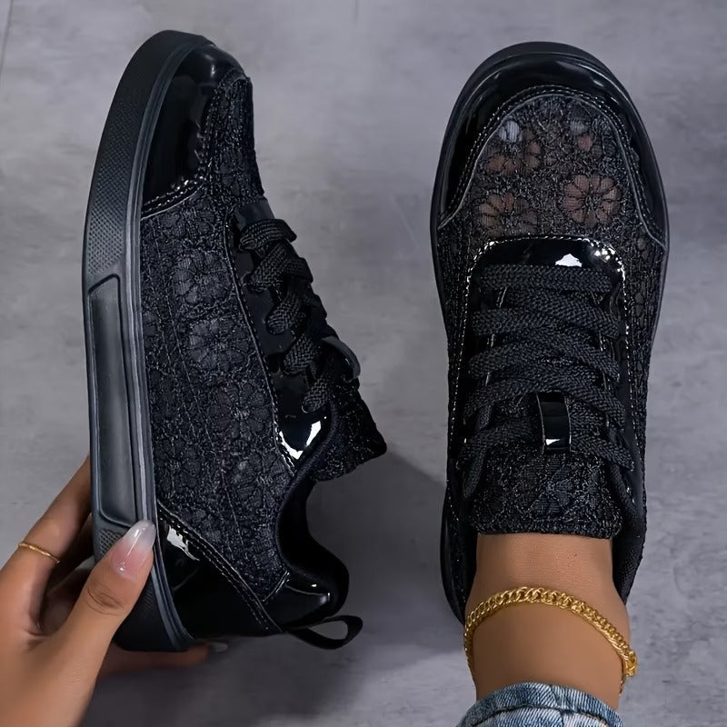 Adriana | Zapatillas de Flor de Encaje