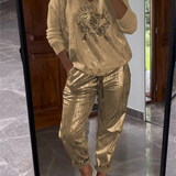 Arlise - Conjunto Casual Elegante de Dos Piezas