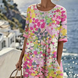 ELENA™ - VESTIDO MIDI FLORAL ELEGANTE DE VERANO