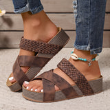 Sandalias de Elegancia Tejida