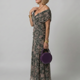 Calen | Vestido Midi Fluido con Hombros al Descubierto