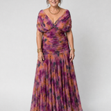 Calen | Vestido Midi Fluido con Hombros al Descubierto