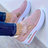 Zapatillas transpirables slip-on con comodidad estable