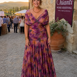 Calen | Vestido Midi Fluido con Hombros al Descubierto