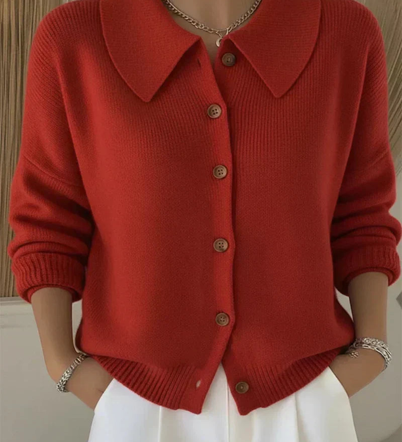 Vega | Chaqueta de Punto con Cuello Camisero