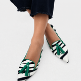Riane™ | Mocasines Zebra Verde