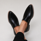Zofia™ | Mocasín Patchwork Negro