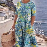 ELENA™ - VESTIDO MIDI FLORAL ELEGANTE DE VERANO