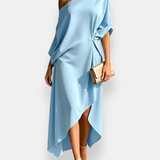 Marisa Vestido Drapeado Asimétrico