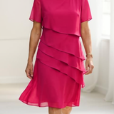 Julia – Vestido Elegante y Fluido con Volantes
