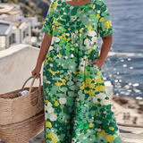 ELENA™ - VESTIDO MIDI FLORAL ELEGANTE DE VERANO