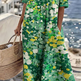 ELENA™ - VESTIDO MIDI FLORAL ELEGANTE DE VERANO