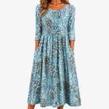 Vestido Maxi de Jardín Costero con Bolsillos