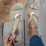 Skylar | Sandalias Planas con Hebilla de Metal