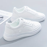 Zapatillas blancas chic de comodidad ligera