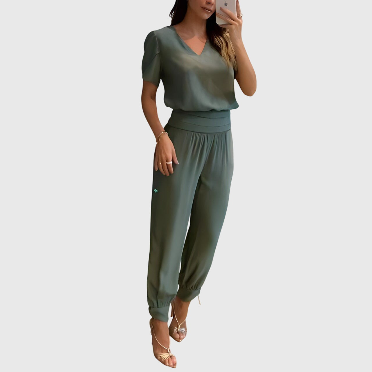 Jennifer™ | Conjunto de Blusa y Pantalón de Tendencia