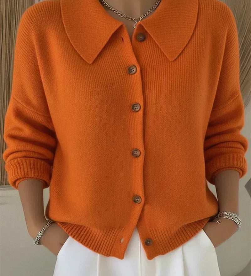 Vega | Chaqueta de Punto con Cuello Camisero