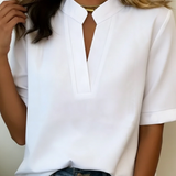 Carlota | Blusa Chic de Cuello en V Fresca para el Verano