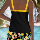 Élise | Tankini de Dos Piezas Elegante