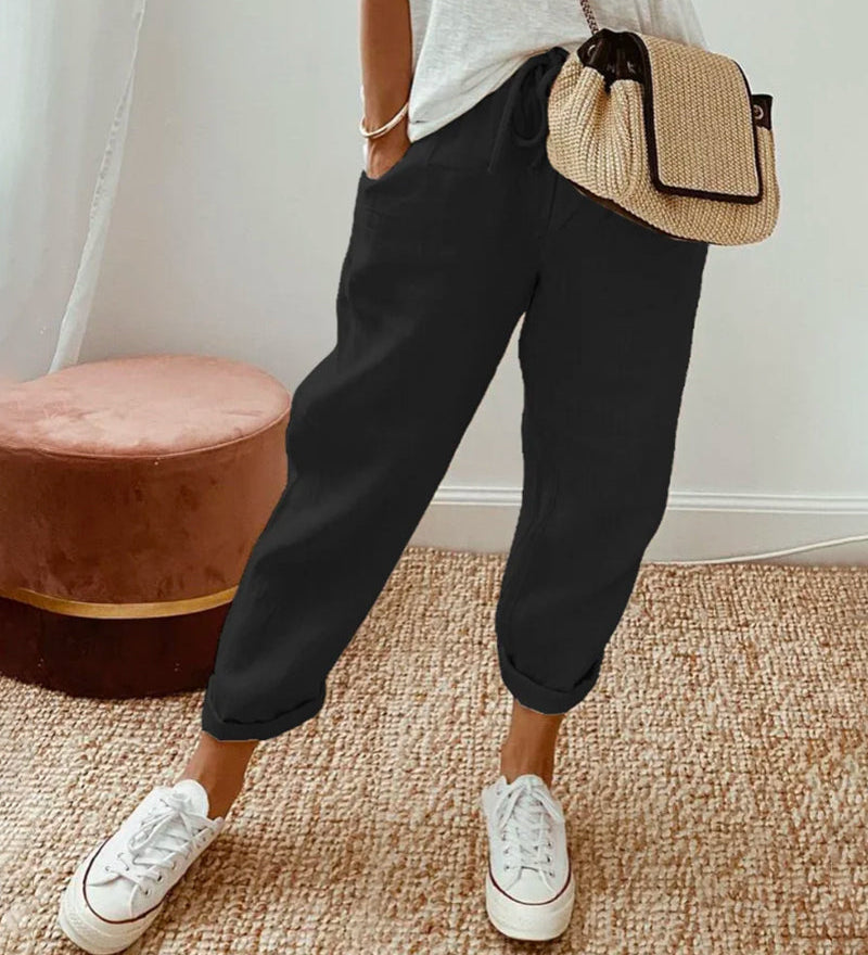 Pantalones Fluidos Cómodos y Elegantes