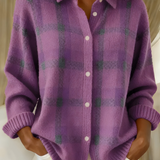 Candela | Chaqueta de Punto de Cuadros