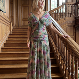 Calen | Vestido Midi Fluido con Hombros al Descubierto