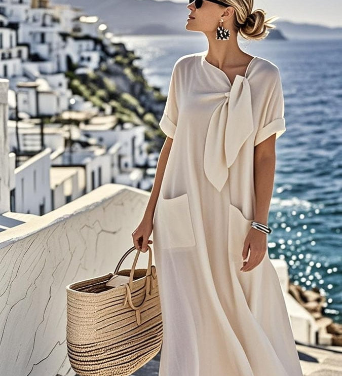 Mireille™ — Vestido de algodón fluido y veraniego