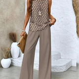 Ovelynra™ | Top Sin Mangas y Pantalón Ancho