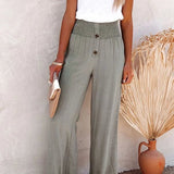 Riana - Pantalones Relax de Cintura Alta