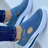 Zapatillas transpirables slip-on con comodidad estable
