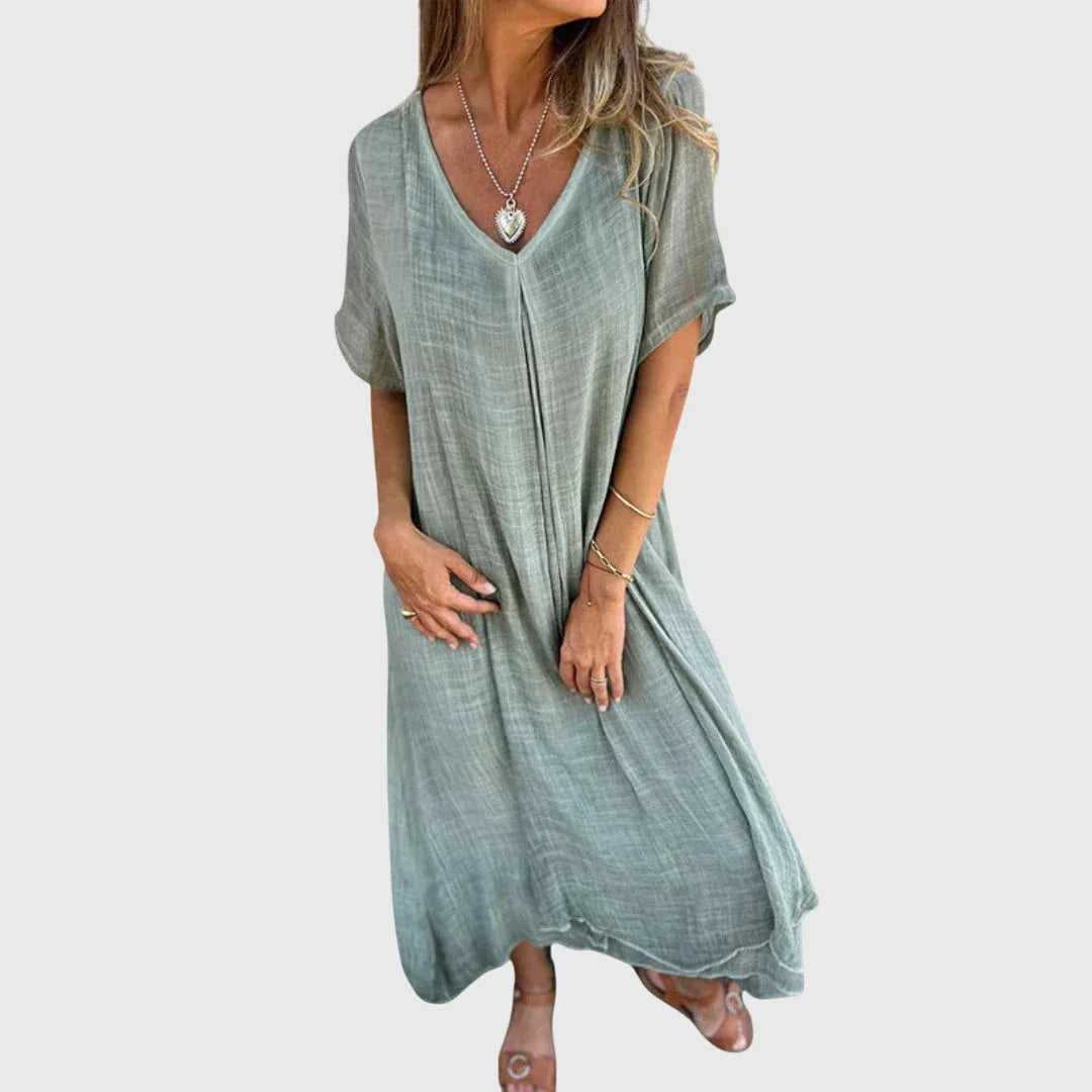 Clara | Vestido Elegante y Ligero con Escote en V