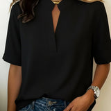 Carlota | Blusa Chic de Cuello en V Fresca para el Verano