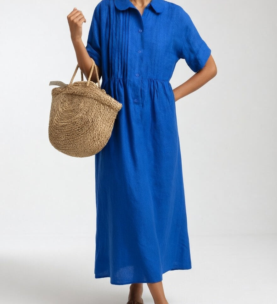 Lysandra™ - Vestido camisero fluido de verano
