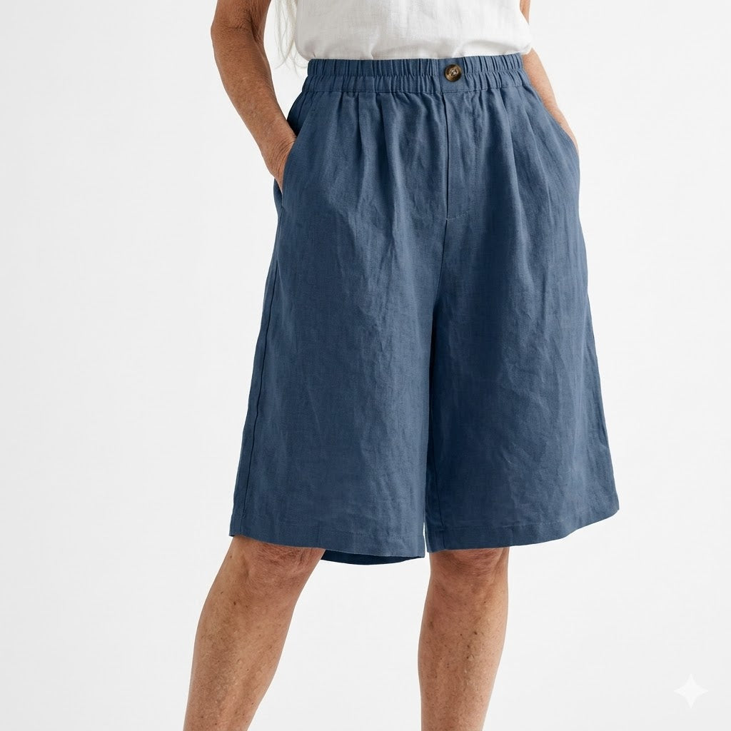 Wandeline™ — Short ancho de cintura elástica, confort veraniego natural