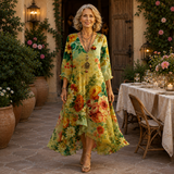 Janessa | Vestido Midi Floral Sin Esfuerzo