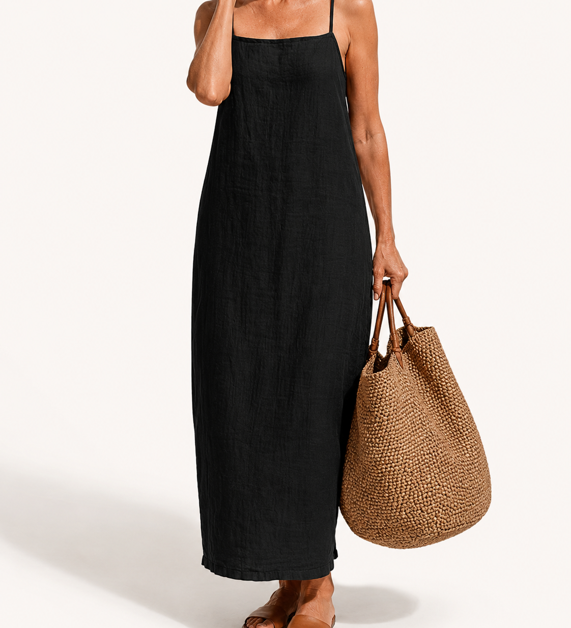 Livia | Vestido Maxi de Lino Fresco