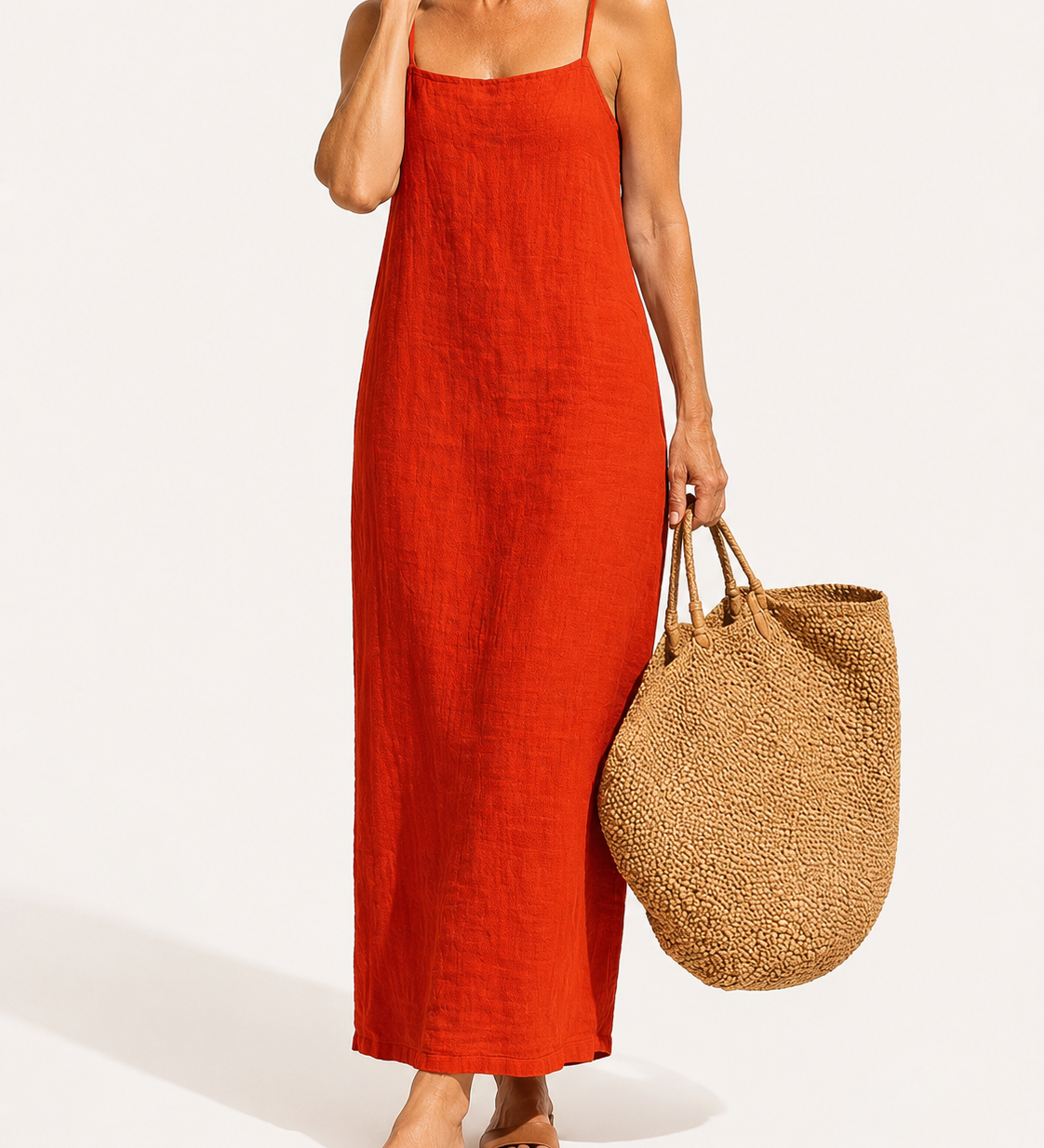 Livia | Vestido Maxi de Lino Fresco