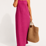 Livia | Vestido Maxi de Lino Fresco