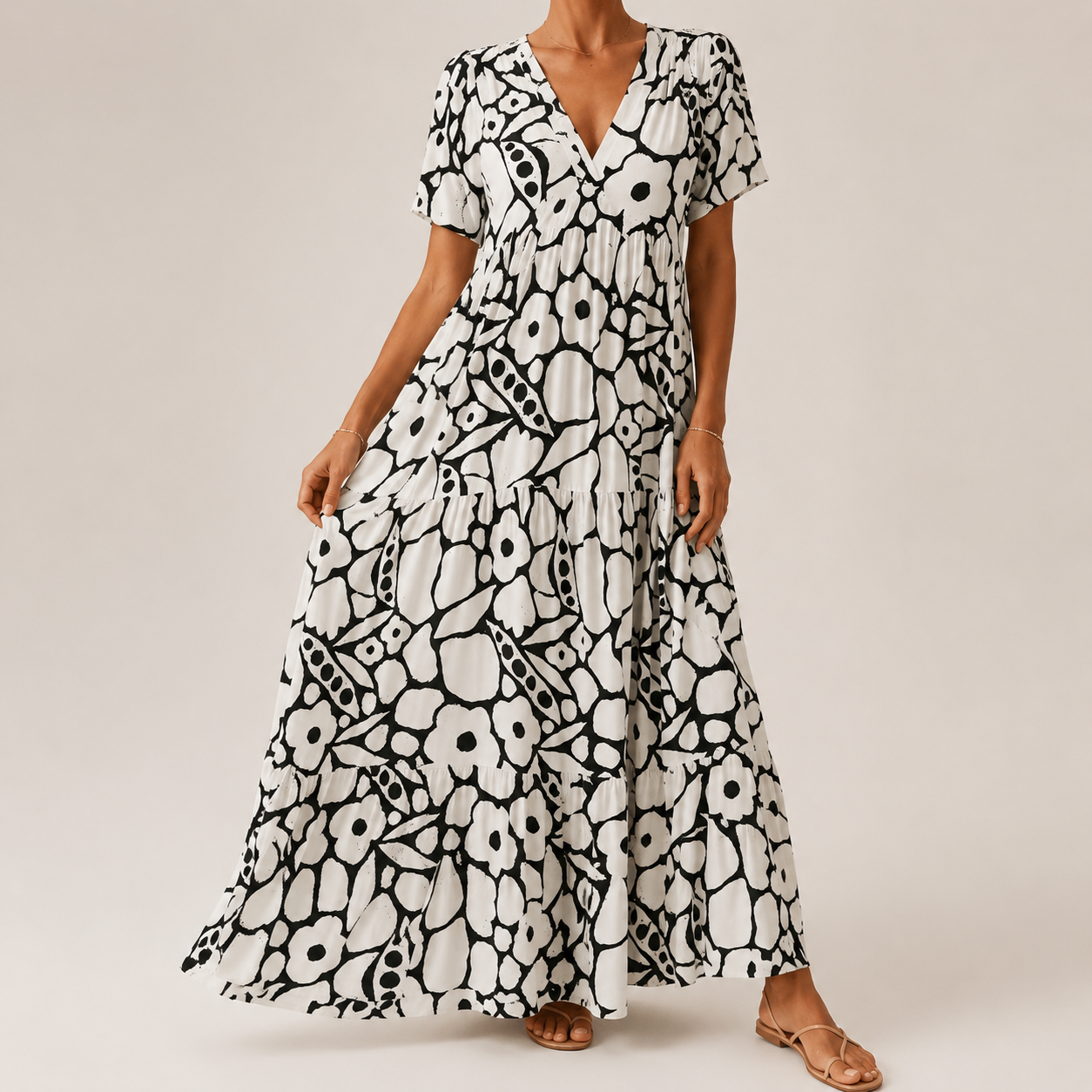 Olivia | Vestido Estampado Bohemio