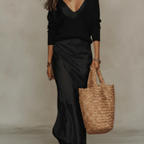 Anaís | Vestido Midi Satinado Elegante