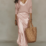 Anaís | Vestido Midi Satinado Elegante