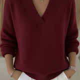 Violeta | Jersey Holgado con Cuello de Pico