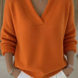 Violeta | Jersey Holgado con Cuello de Pico