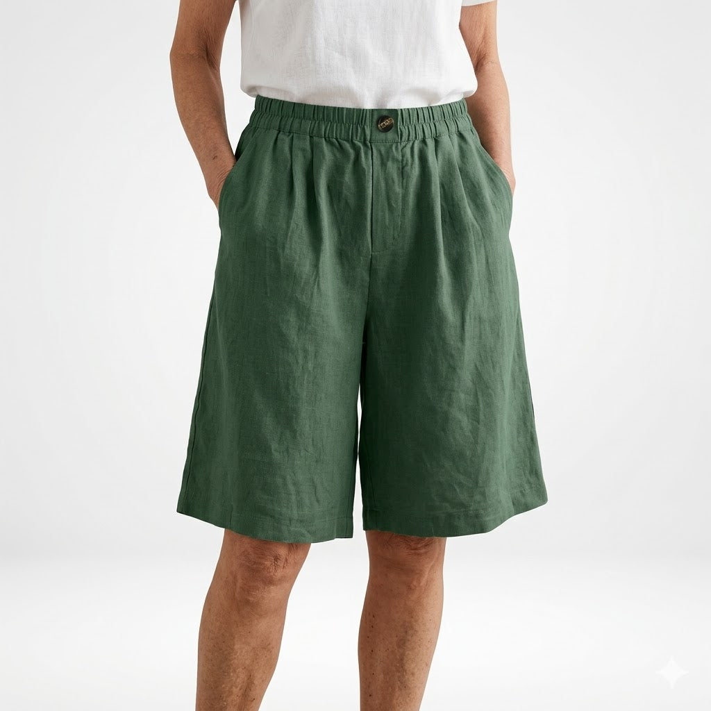Wandeline™ — Short ancho de cintura elástica, confort veraniego natural