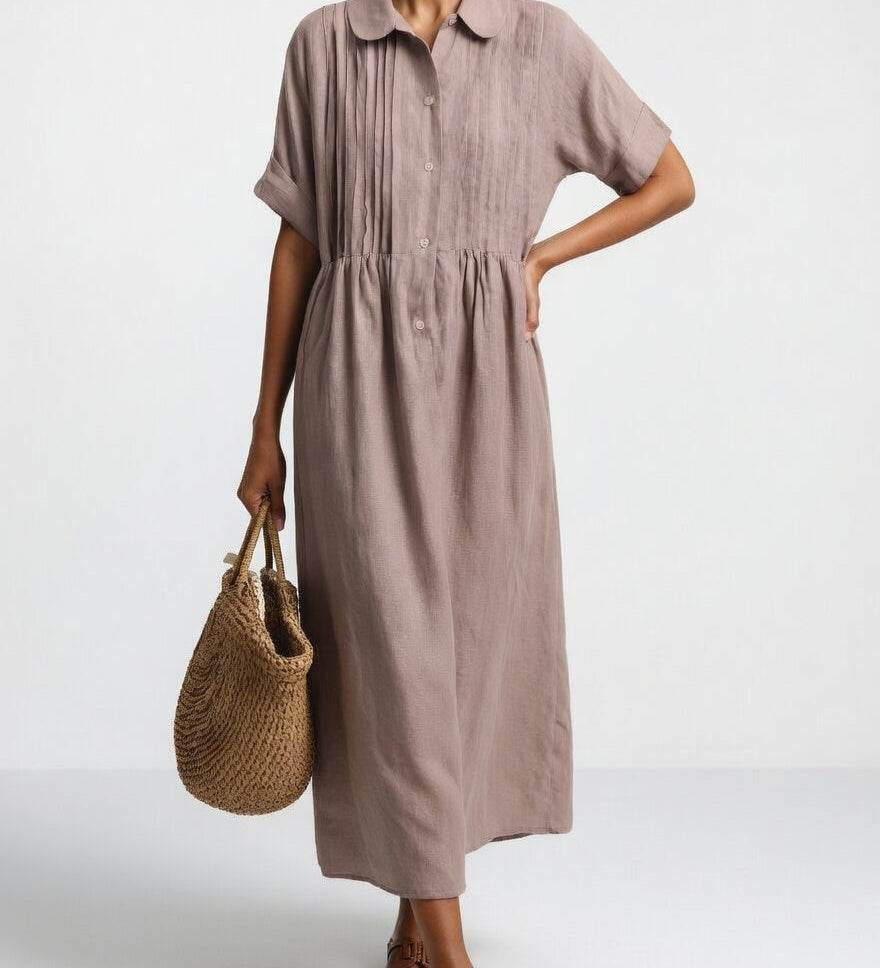 Lysandra™ - Vestido camisero fluido de verano