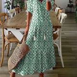 Élodie™ — Vestido maxi floral de terciopelo elegante
