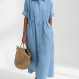 Lysandra™ - Vestido camisero fluido de verano