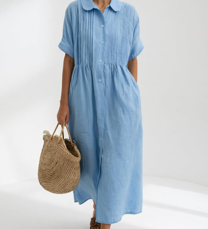 Lysandra™ - Vestido camisero fluido de verano